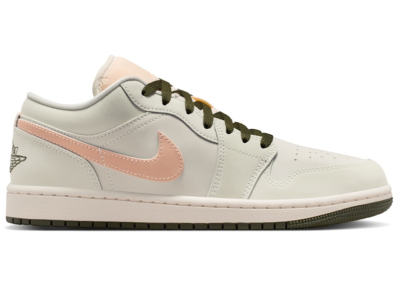Jordan 1 Low Sail Crimson Tint Khaki (Women's)