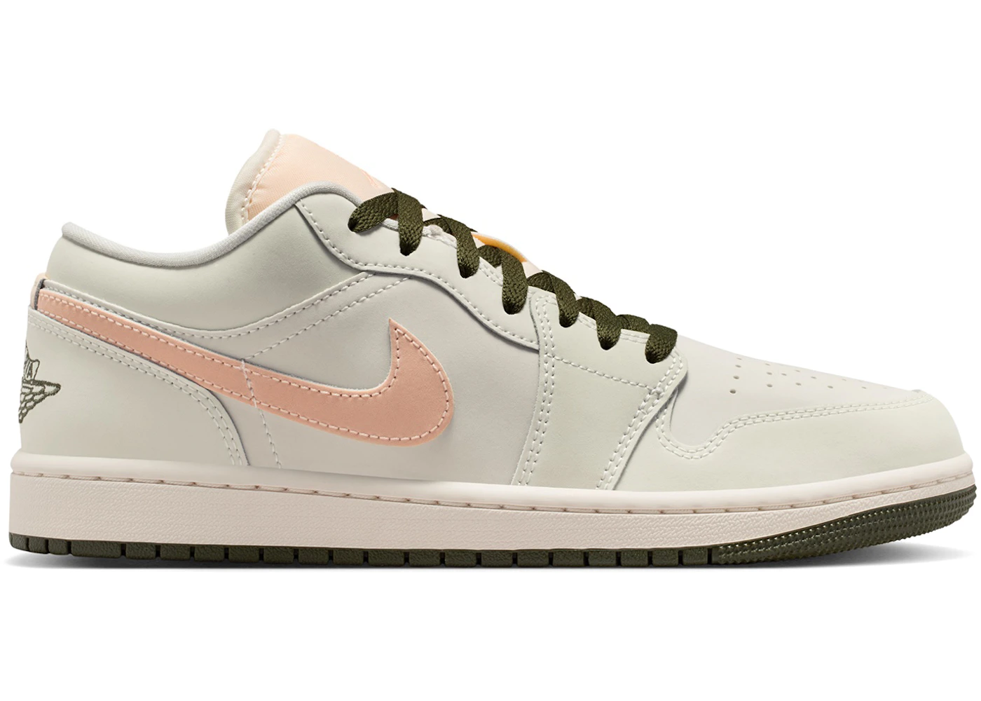 Jordan 1 Low Sail Crimson Tint Khaki (Women's)
