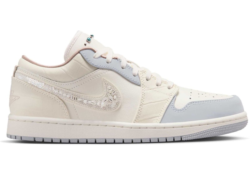 ◆Nike◆ air jordan 1 low women's shoes IH7323-100 Jordan 1 Low Sail Soft Pearl (Women's) - IH7323-100 - US