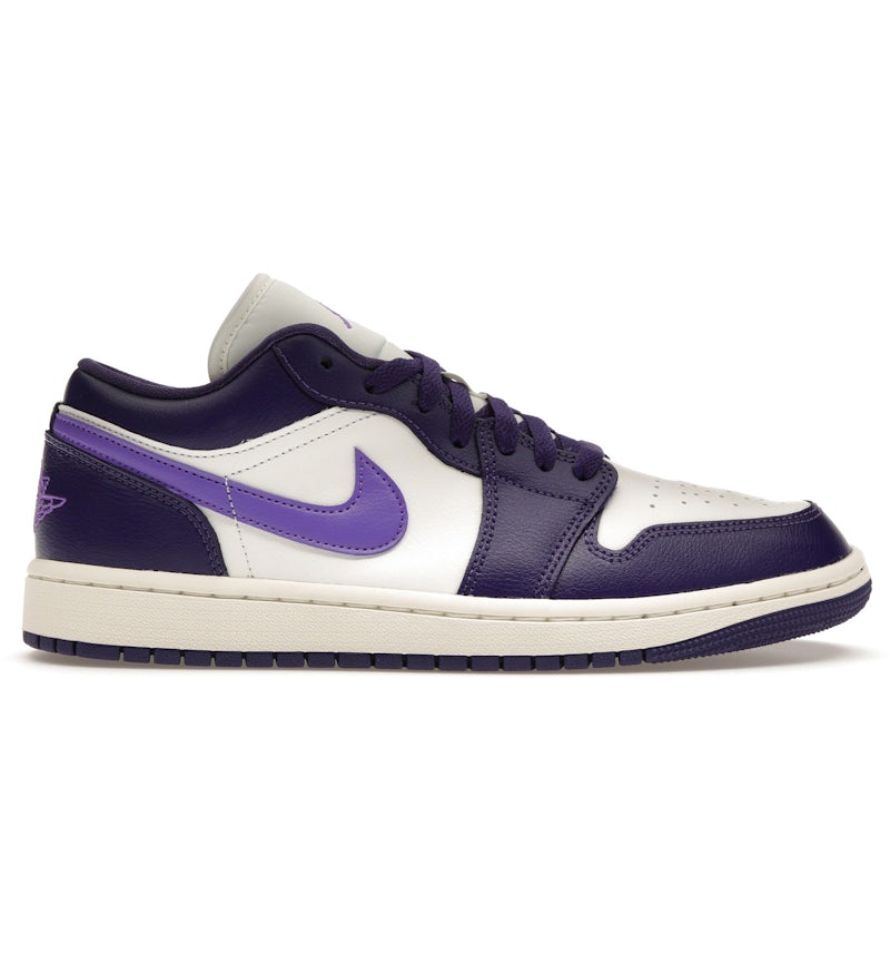 Purple J1 Low Womens Nike Air Jordan Low Lilac Plaid Women's Size