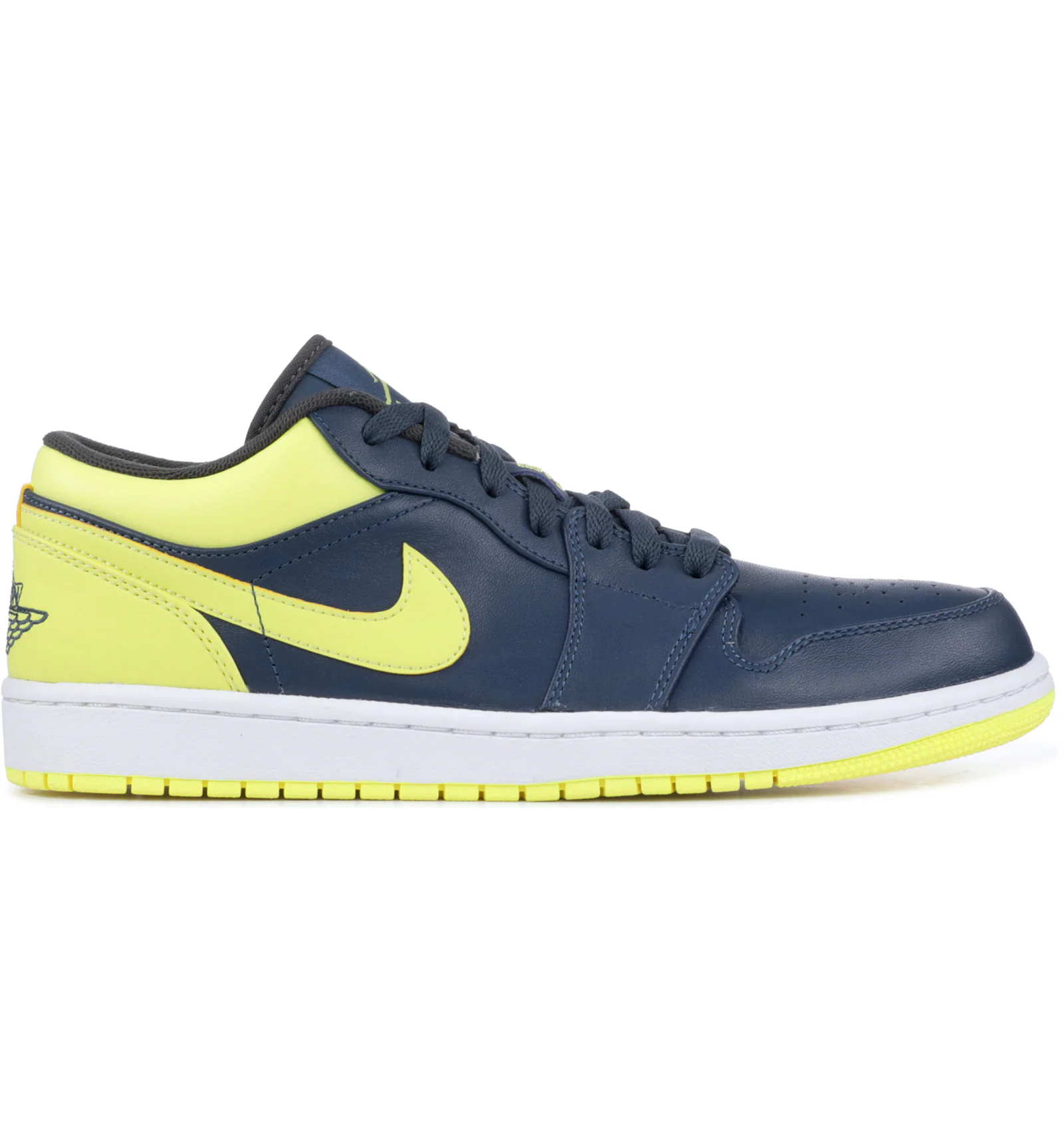 Blue and top yellow jordans