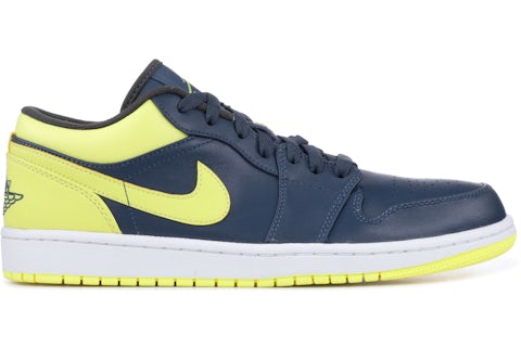 Jordan 1 Low Squadon Blue Electric Yellow Men s 553558 417 US