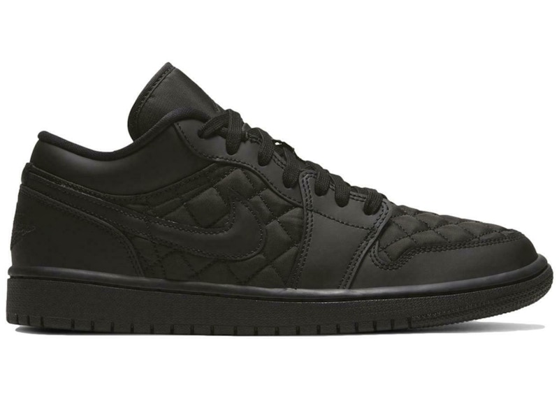 air jordan 1 low quilted black