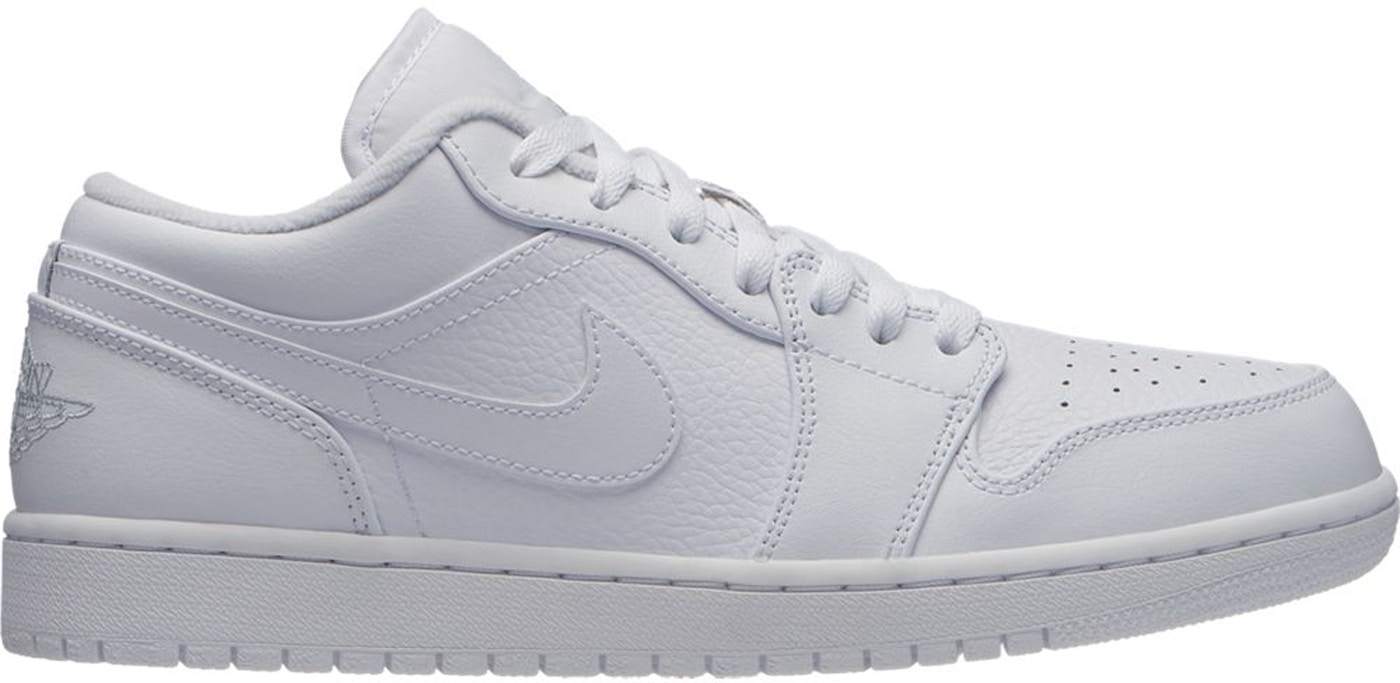 Jordan 1 Low Triple White 19 111 112