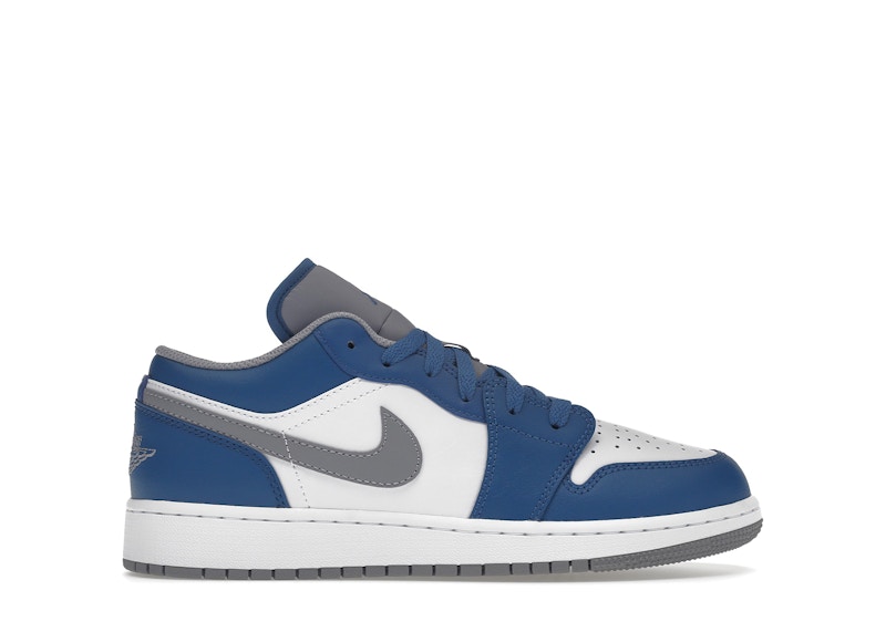 AIR JORDAN 1 LOW GS TRUE BLUESUNNYシューズ - スニーカー