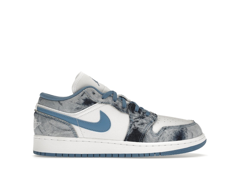 Jordan 1 Low Washed Denim (GS) Kids' - DM8947-100 - US