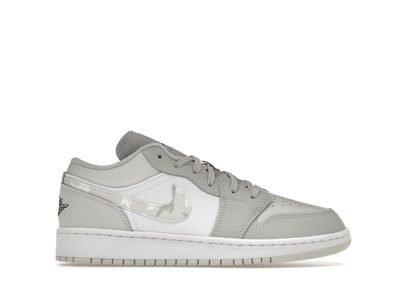 Jordan 1 Low White Camo (GS) Kids' - DD3234-100 - US