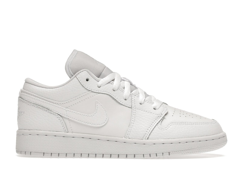 nike air jordan 1 low gs white