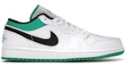 Jordan 1 Low White Lucky Green Black
