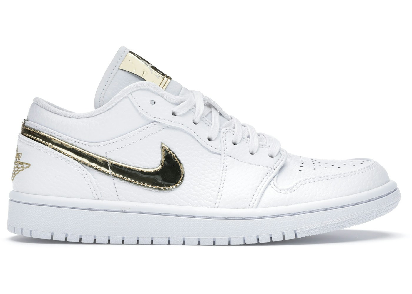 Jordan 1 Low White Metallic Gold W Cz4776 100