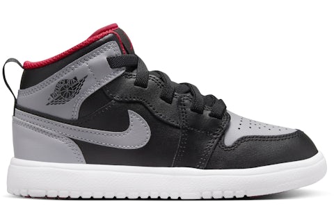 Schwarz Jordans Grau Rot Air Jordan Mid – Sneaker In Schwarz