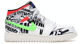 Air jordan 1 mid all 2024 over logo