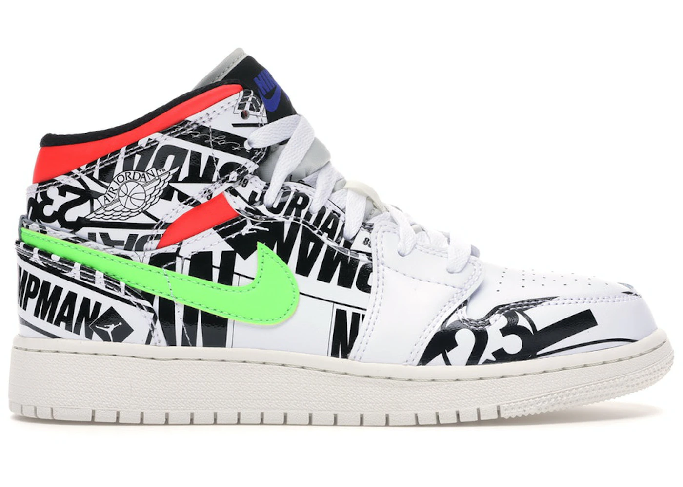なのページ Jordan 1 Mid All Over Logos (GS) - 554725-143 - US