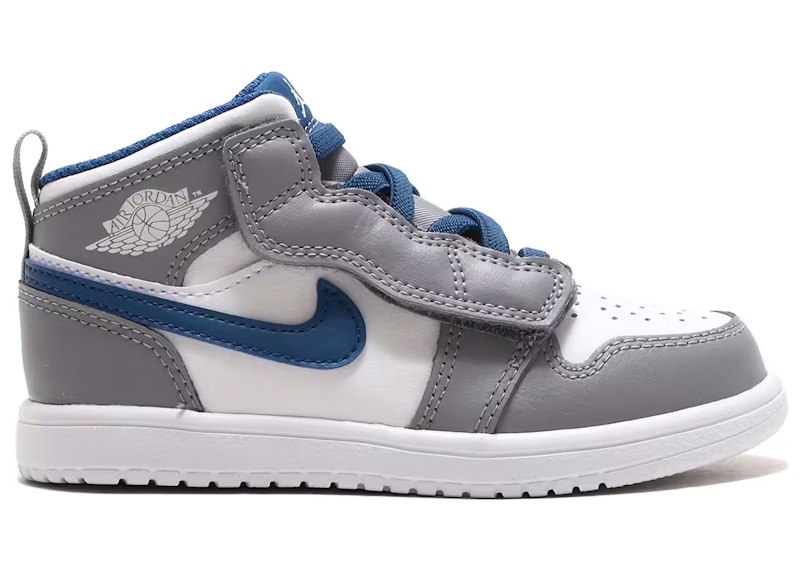 Jordan 1 Mid Alt Cement Grey True Blue (TD) Toddler - AR6352-014 - US