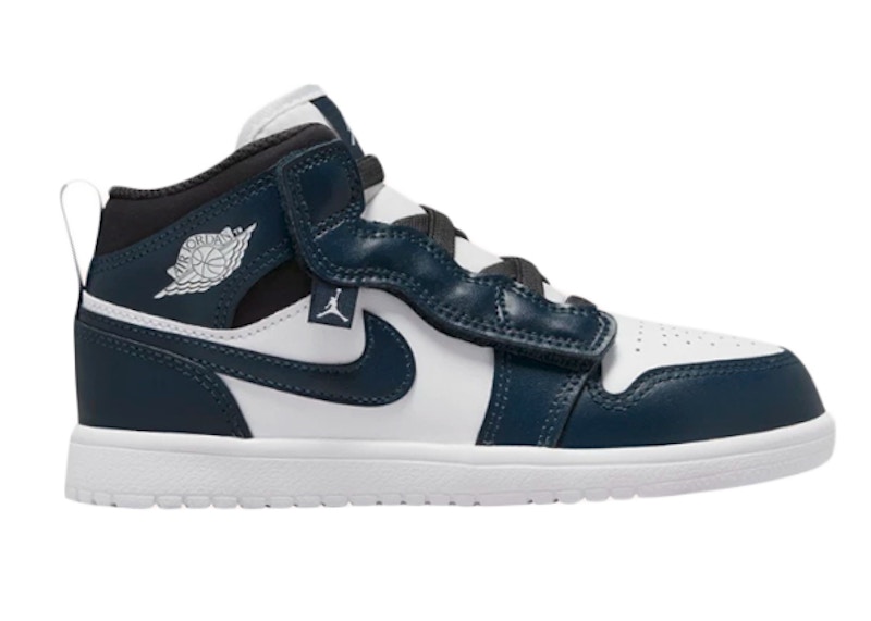 Jordan 1 Mid Alt White Armory Navy (PS) Kids' - AR6351-411 - US