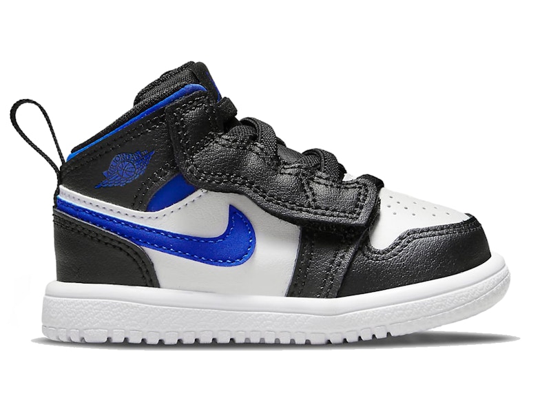 jordan 1 mid black racer blue white stockx