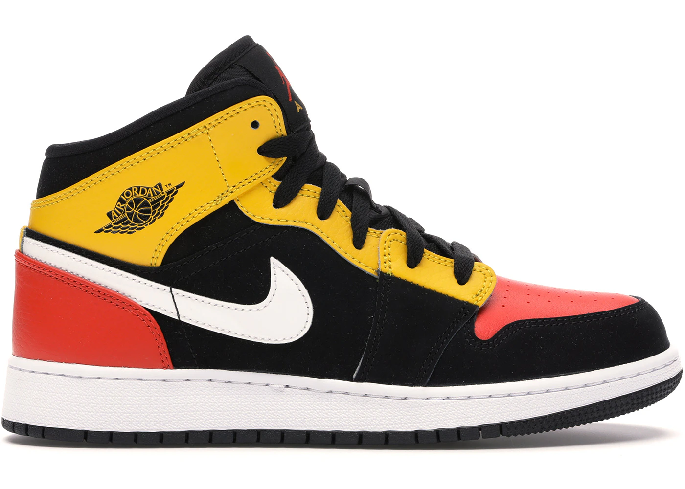 Nike air jordan 1 mid team orange black Clearance