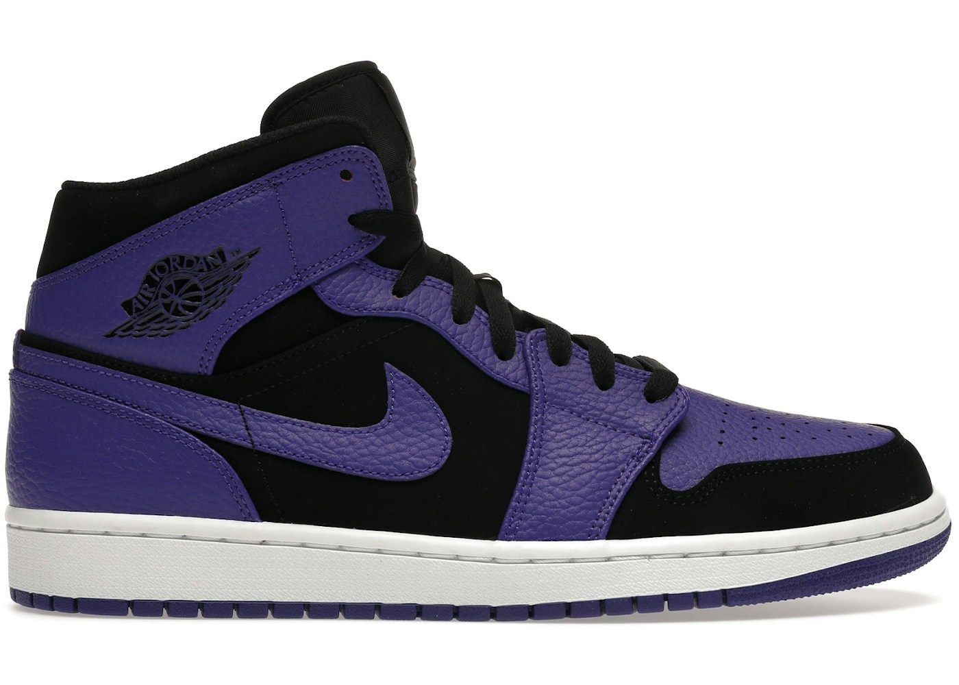 Jordan 1 Mid Black Dark Concord - 554724-051