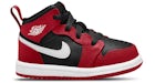 Jordan 1 Mid Schwarz Turnhalle Rot (TD)
