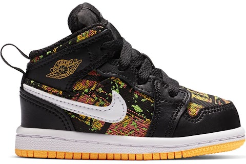 Jordan Mid Black Laser Orange Bright Melon (TD) 644507-003 US