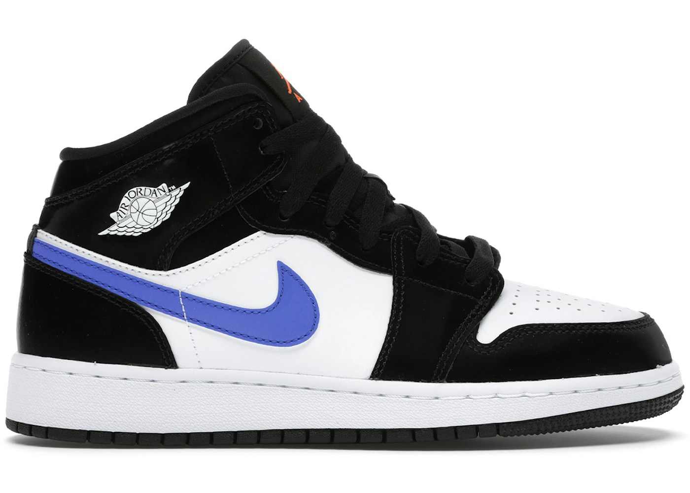 Jordan 1 Mid Black Racer Blue White Gs 084 Jordan 1 Mid Black Racer Blue White Gs 084