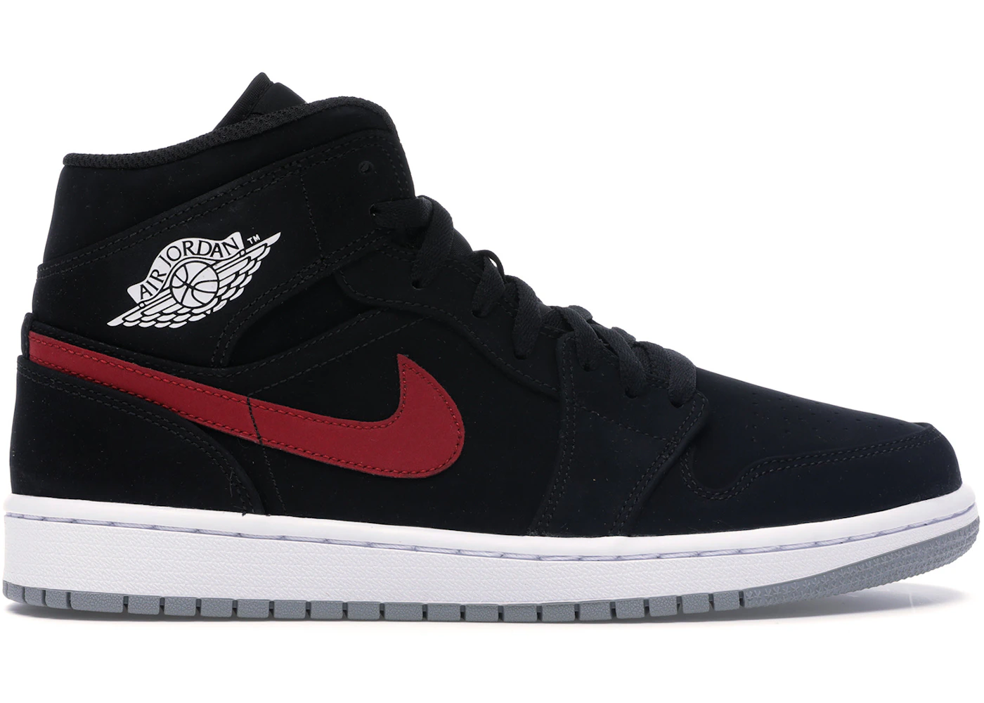 Jordan Mid Multi-Color Swoosh Black Men's 554724-065 US