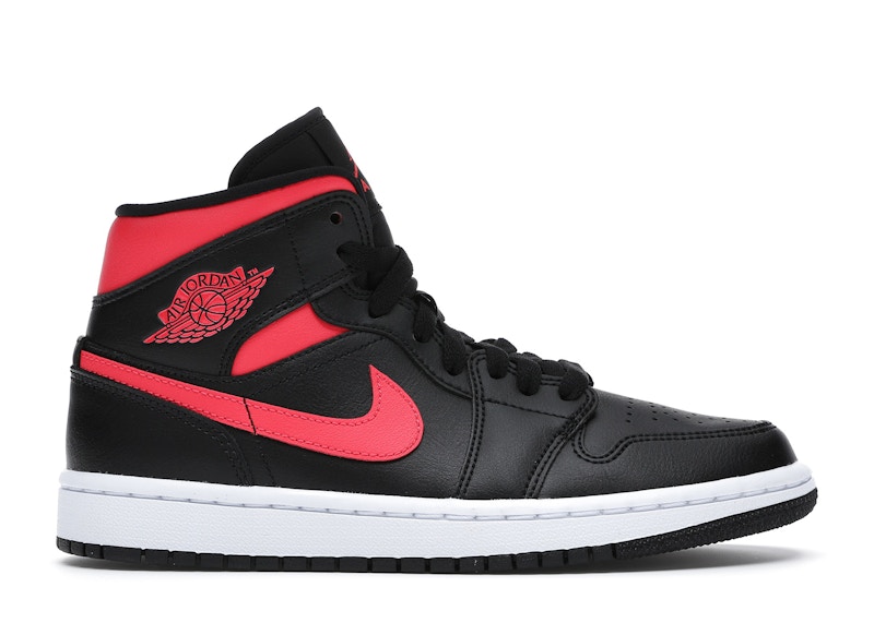 Jordan 1 Mid Black Siren Red (Women's) - BQ6472-004 - JP