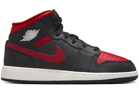 Jordan Mid Black Summit White Varsity Red (GS) DQ8423-067 US