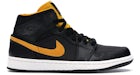 Jordan 1 Universidad Mid Negro Dorado