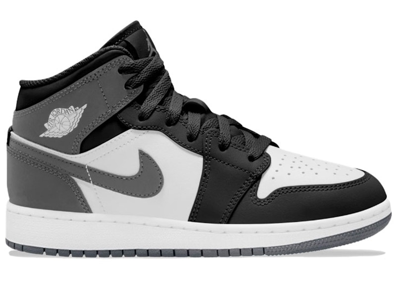 Jordan 1 Mid Black White Iron Grey GS DQ8423 001 MX