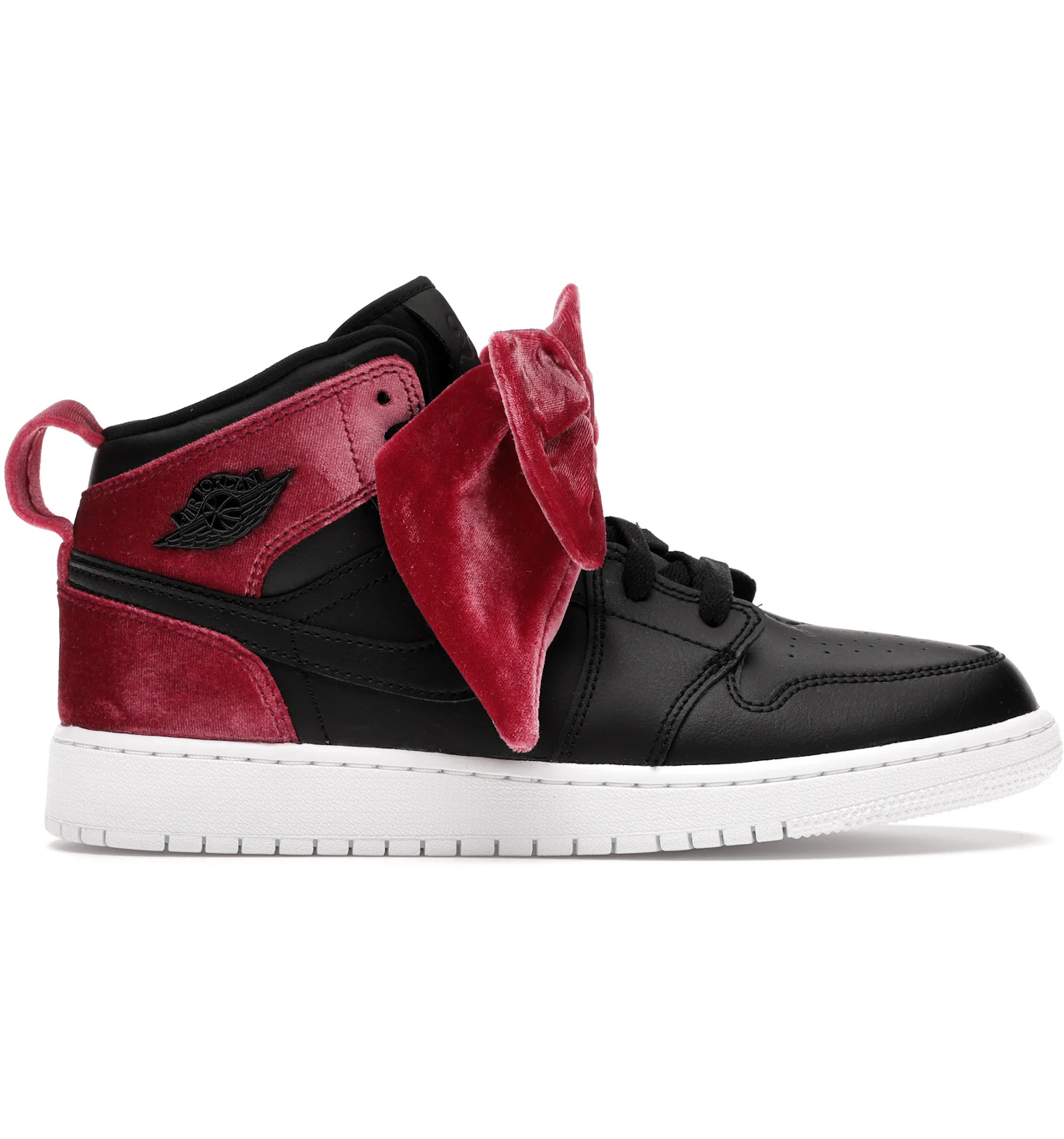 Air jordan 1 mid online black noble red white
