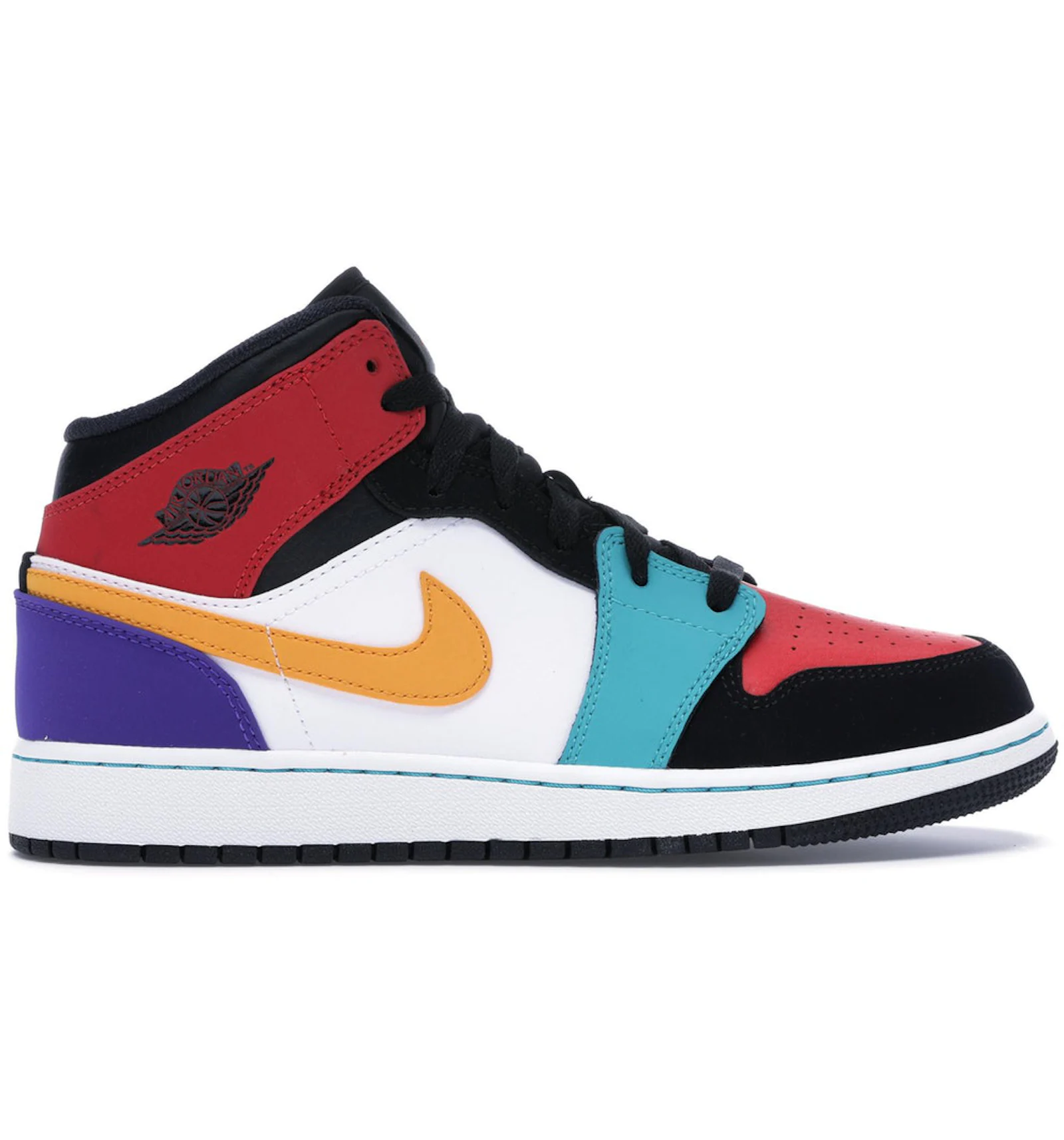 Nike air jordan 1 mid bred multicolor best sale