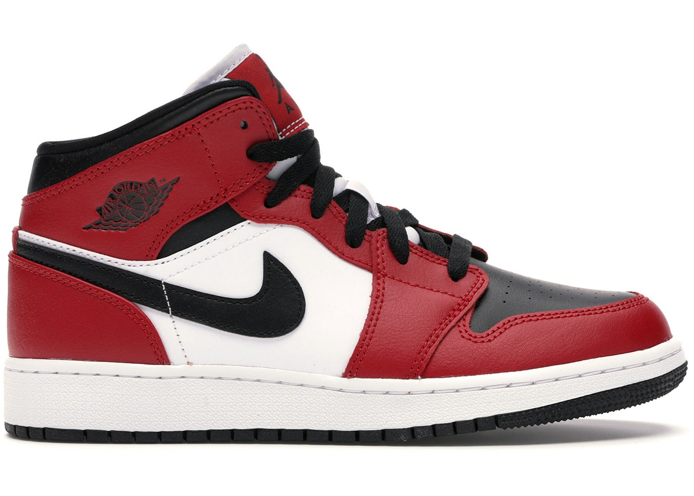 Jordan 1 Mid Chicago Black Toe Gs 069 Jordan 1 Mid Chicago Black Toe Gs 069