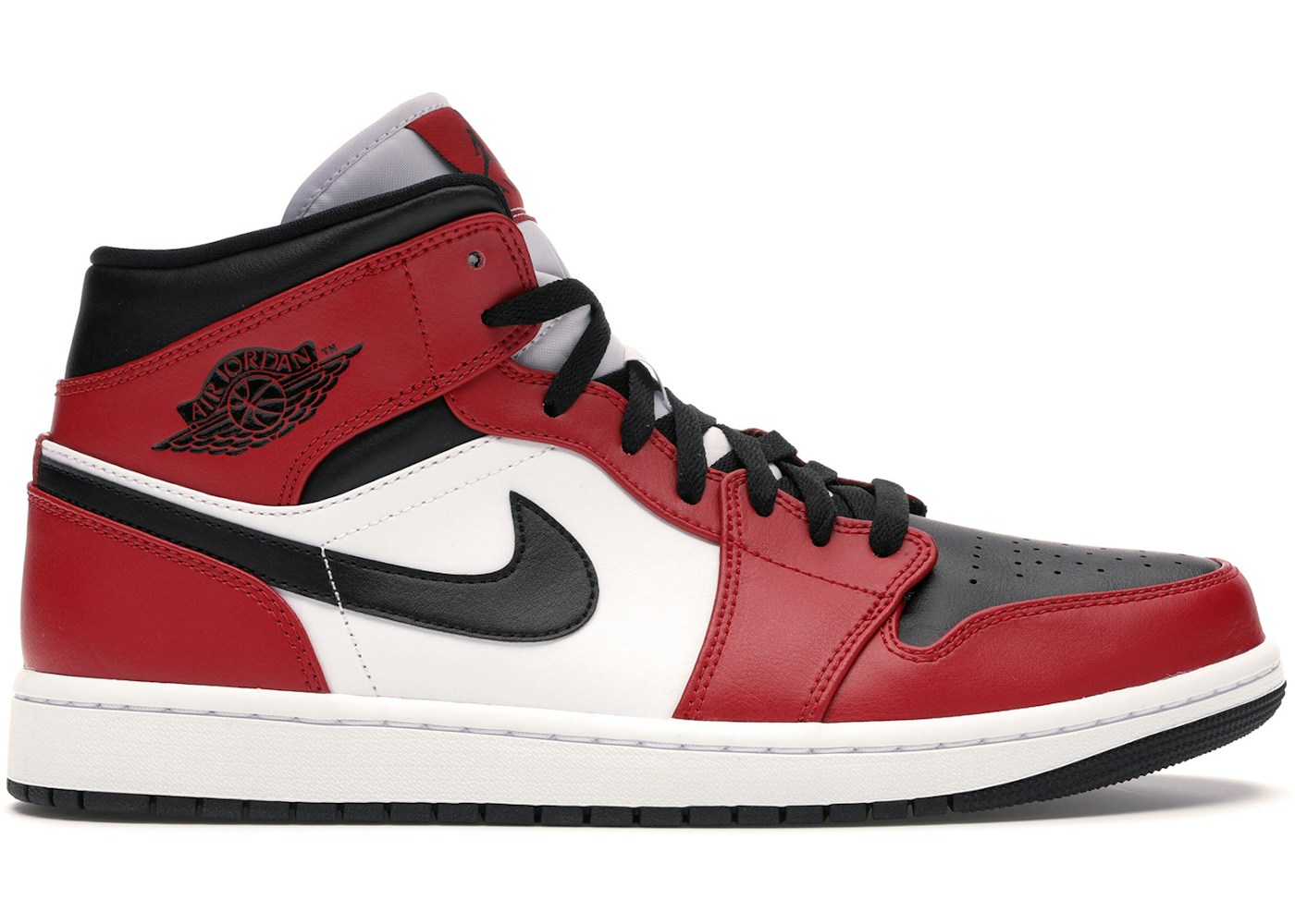 Jordan 1 Mid Chicago Toe 069 Jordan 1 Mid Chicago Toe 069