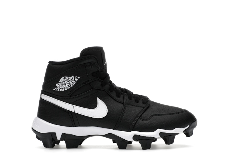 Pre-owned Jordan 1 Mid Cleat Sneakers In Black/white