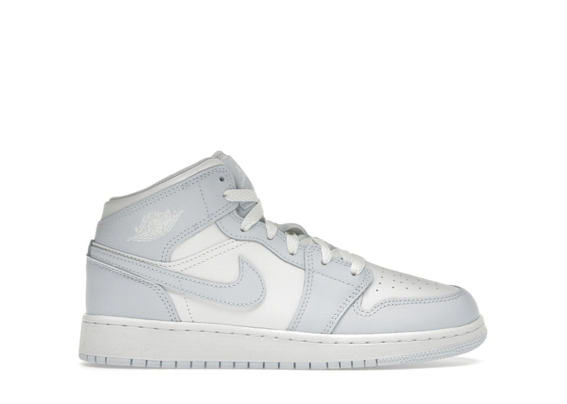 Pre-owned Jordan 1 Mid Sneakers In Cobalt Blue Bliss/neutral Grey/white