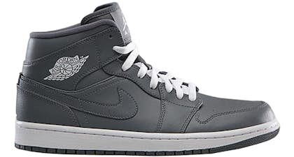 Jordan 1 Mid Black White Iron Grey Men's - DQ8426-001 - US