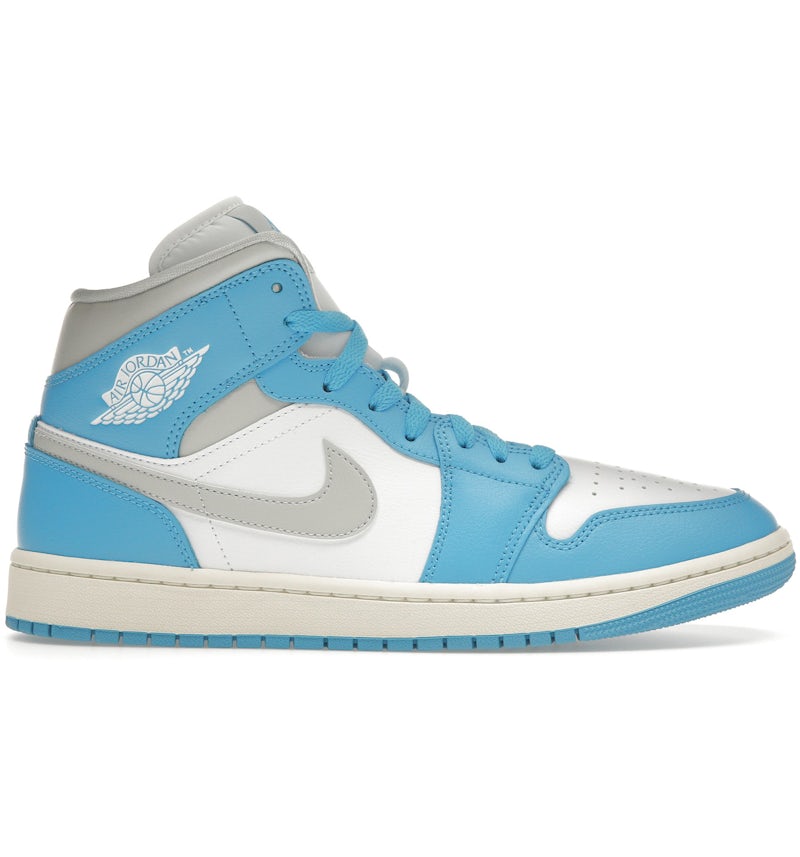 Jordan Mid Dark Powder Blue White Sail Neutral Grey (Women's