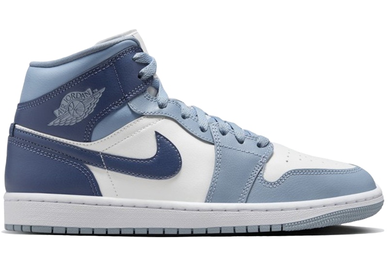 Jordan 1 mid online bleu femme