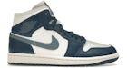 Jordan 1 Mid en azul (de mujer)