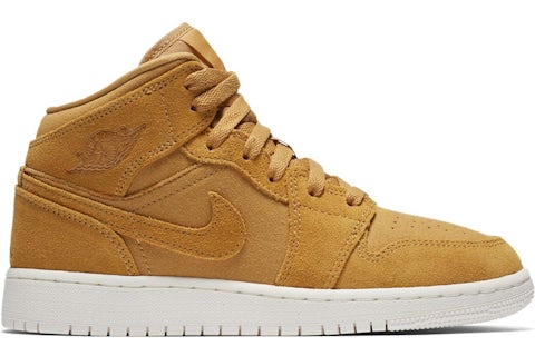Jordan 1 Mid Golden Harvest Sail para escolares 554725 725 MX