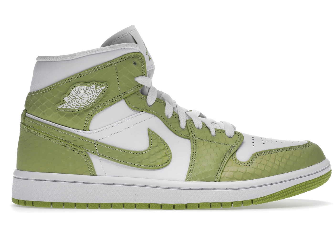 Jordan 1 Mid Green Python (Women's) - DV2959-113 - US
