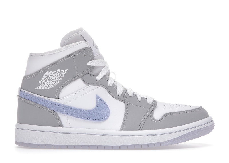 Jordan 1 Mid Wolf Grey Aluminum (Women 