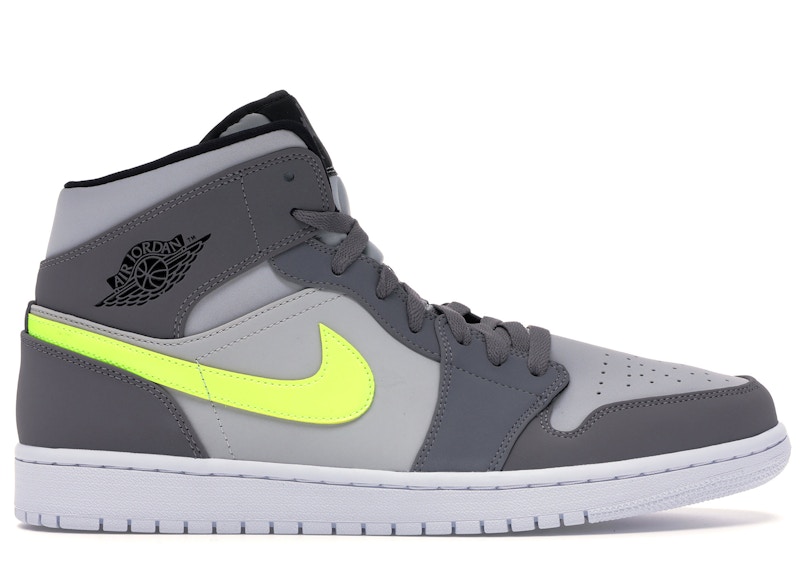 jordan 1 grey and neon green