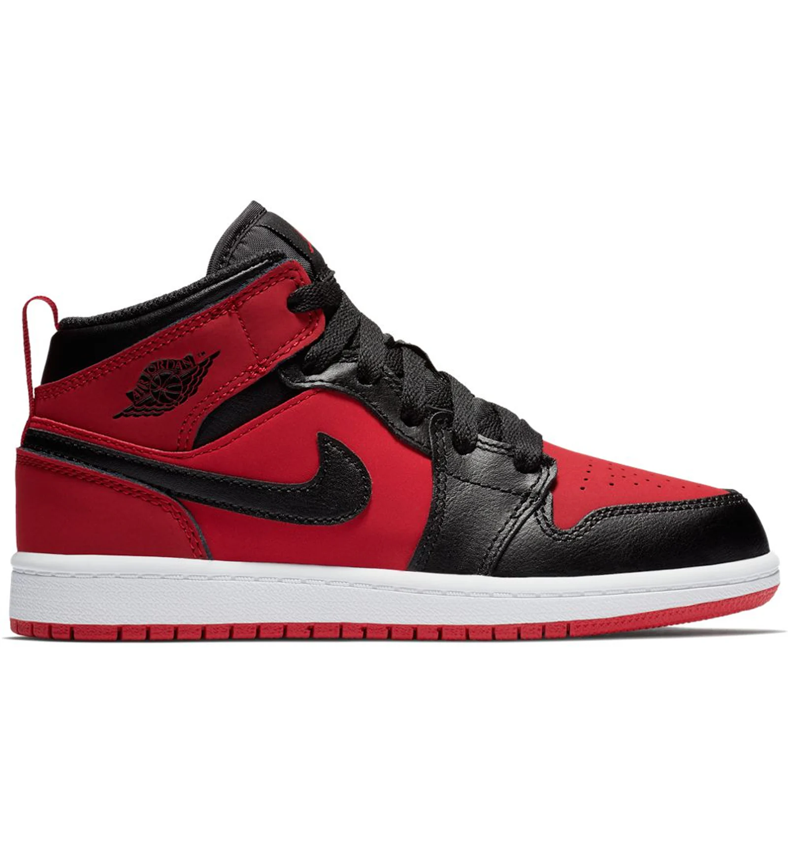 Jordan 1 black red mid sales