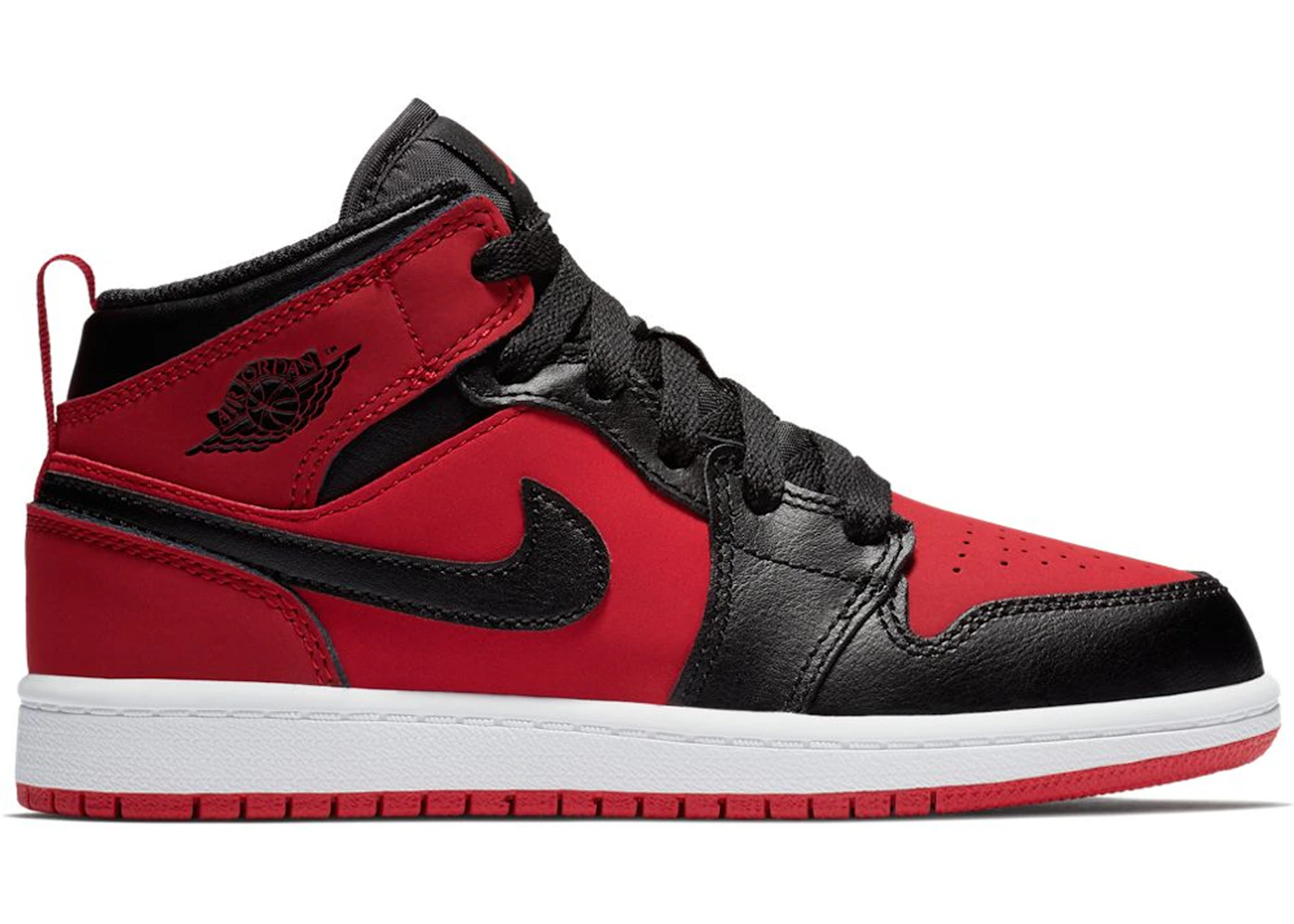 Jordan 1 Mid Gym Red Black PS Kids 640734 610 US