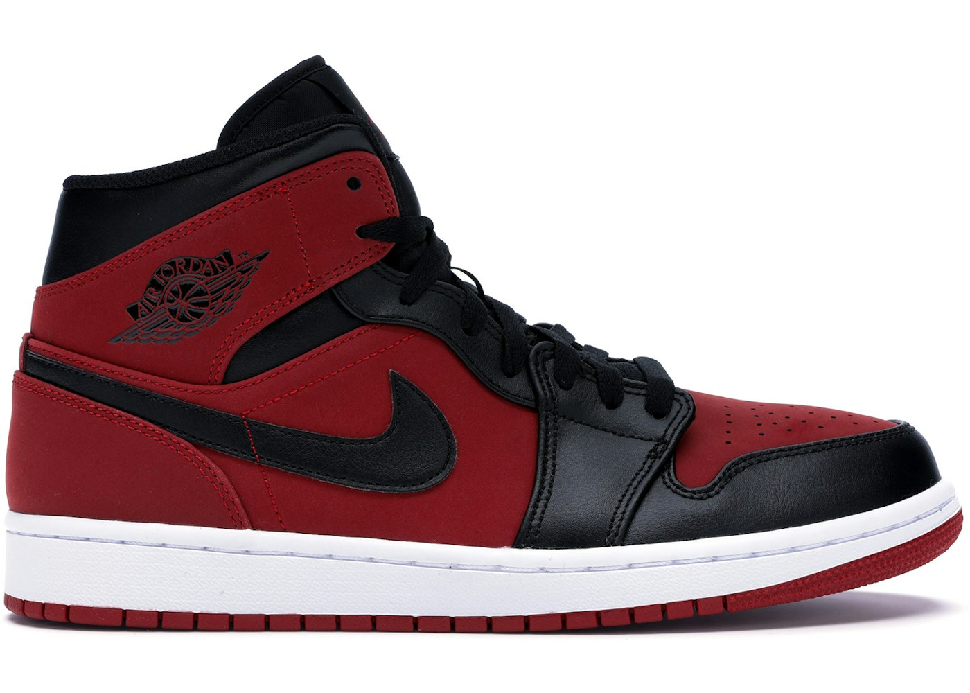 Jordan 1 Mid Gym Red Black - 554724-610