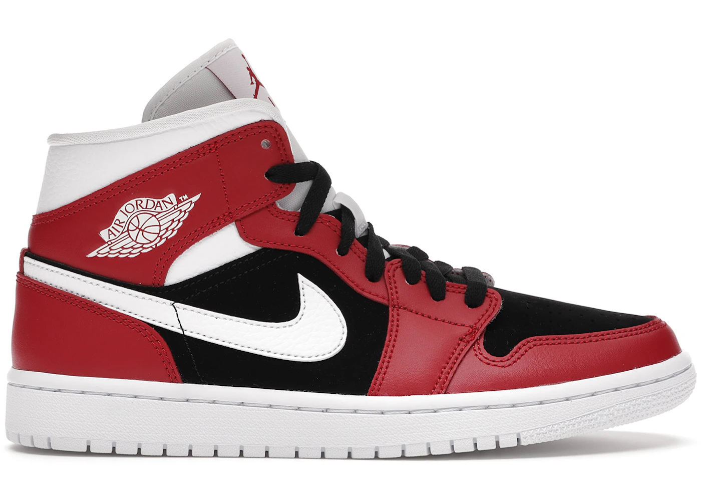 Air jordan 1 retro mid black red Clearance