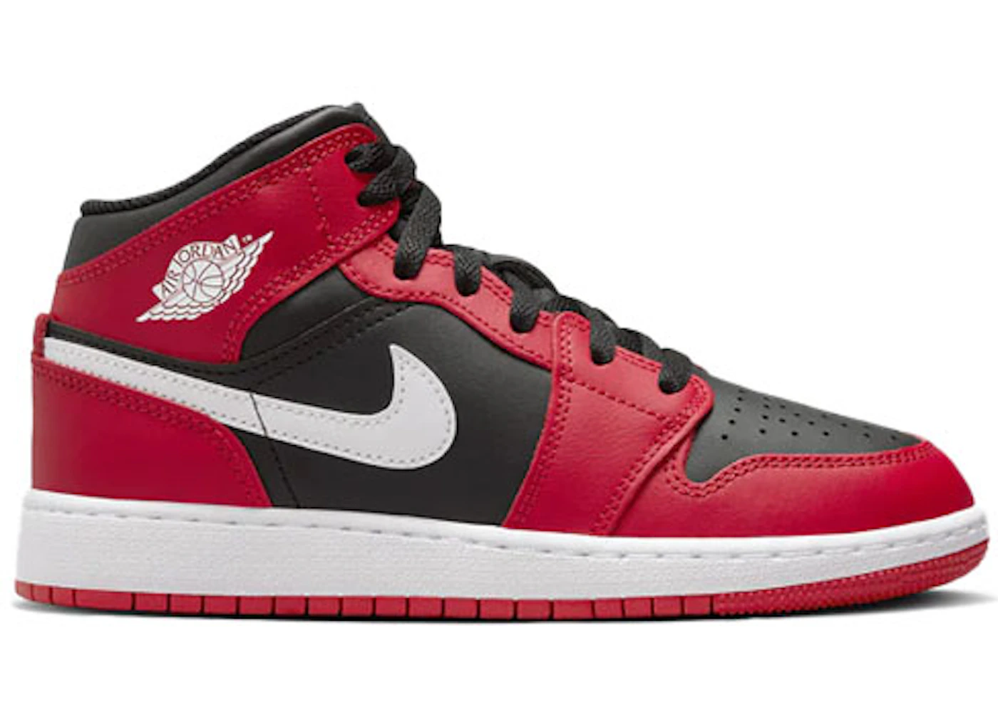 Jordan 1 Mid Gym Red Black White (GS) - DQ8423-061 - US