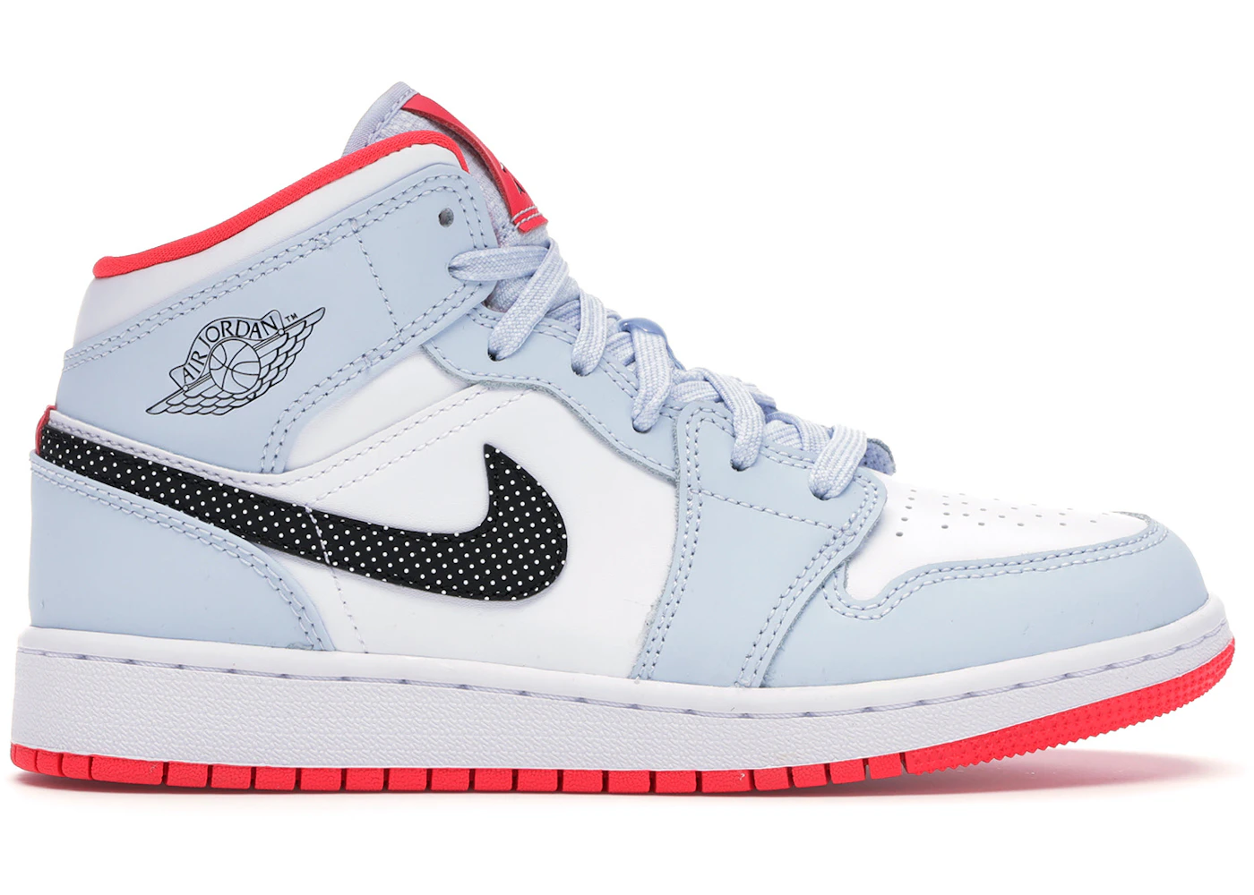 Jordan Mid Half Blue Polka Dot Swoosh (GS) 555112-400 US